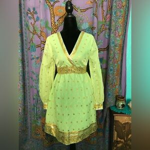 Vintage Sari Mini Dress